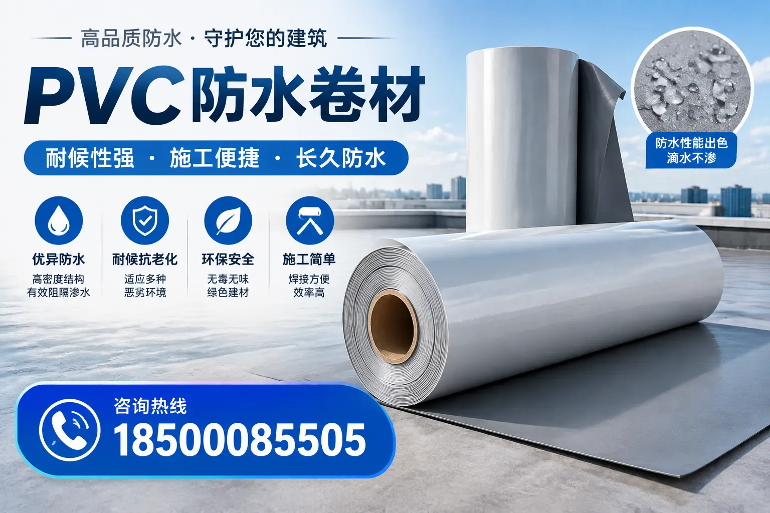 pvc防水卷材在开封的行业应用前景分析